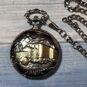 Madison QUARTZ Watch pocket with chain